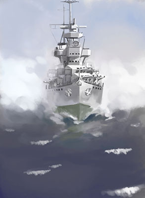 Ensign: Heavy Cruiser Illustration